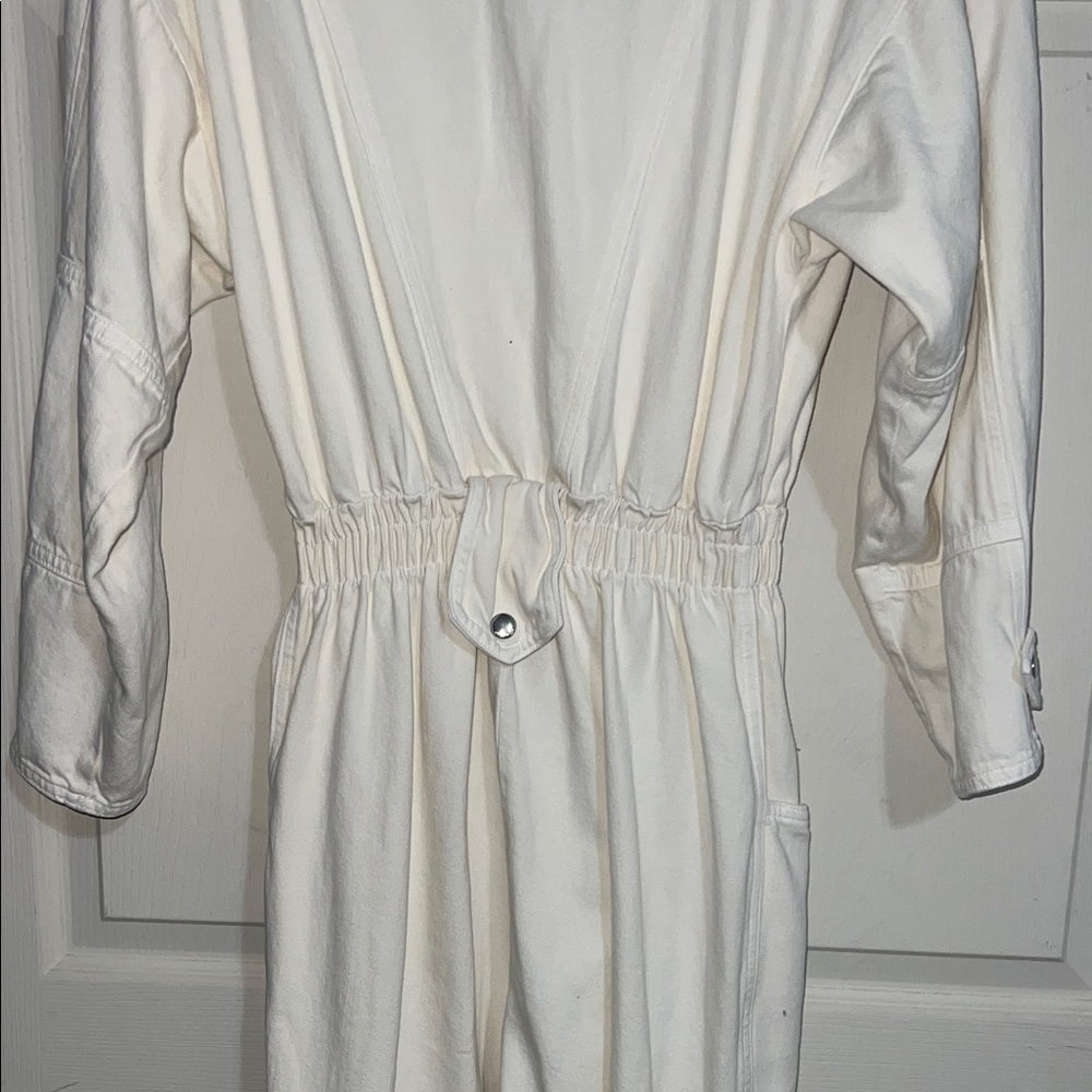 off White jean Jumpsuit - Picture 8 of 11